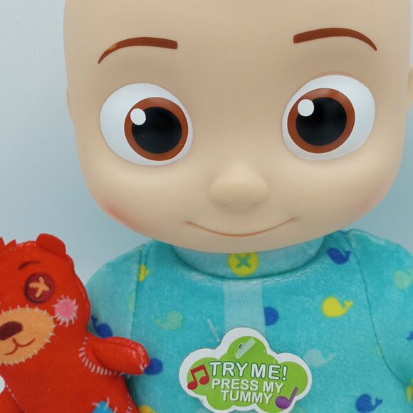 CoComelon Musical Bedtime JJ Doll 12" Plush Yes Yes Bedtime & Lullaby Teddy Sing - Picture 2 of 16